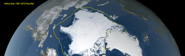 2022 年北极夏季海冰并列有记录以来的第 10 低